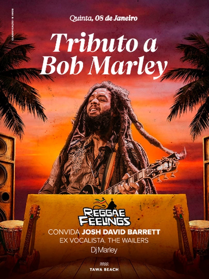 Tributo a Bob Marley no Tawa Beach em Armação dos Búzios
