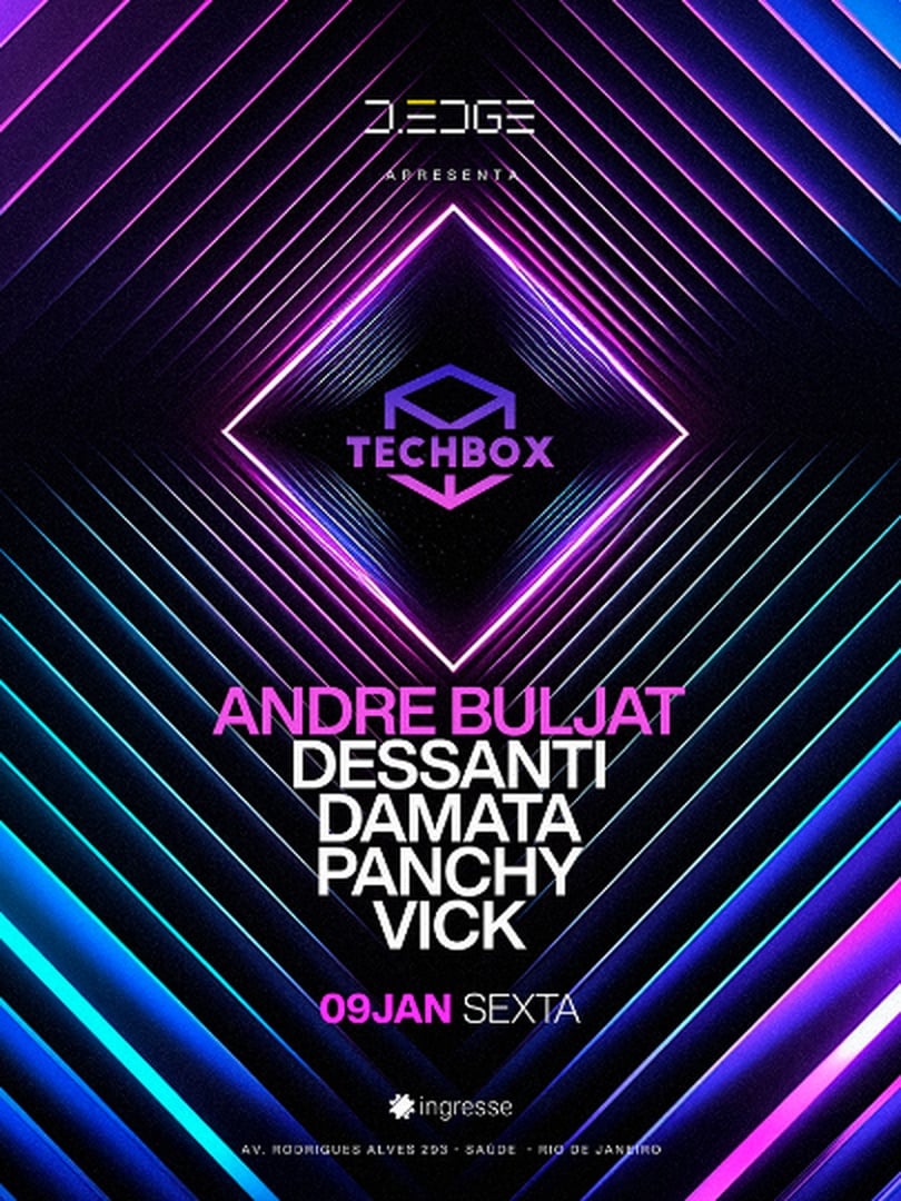 Capa do evento: D-EDGE RIO apresenta TECHBOX