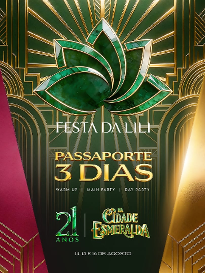 Passaporte 3 DIAS - Festa da Lili 21 anos