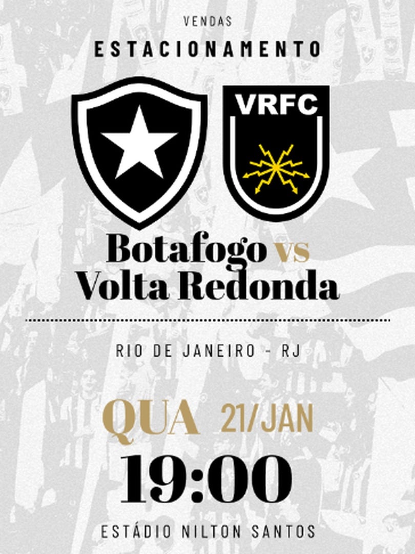 Estacionamento - Botafogo x Volta Redonda - 21/01