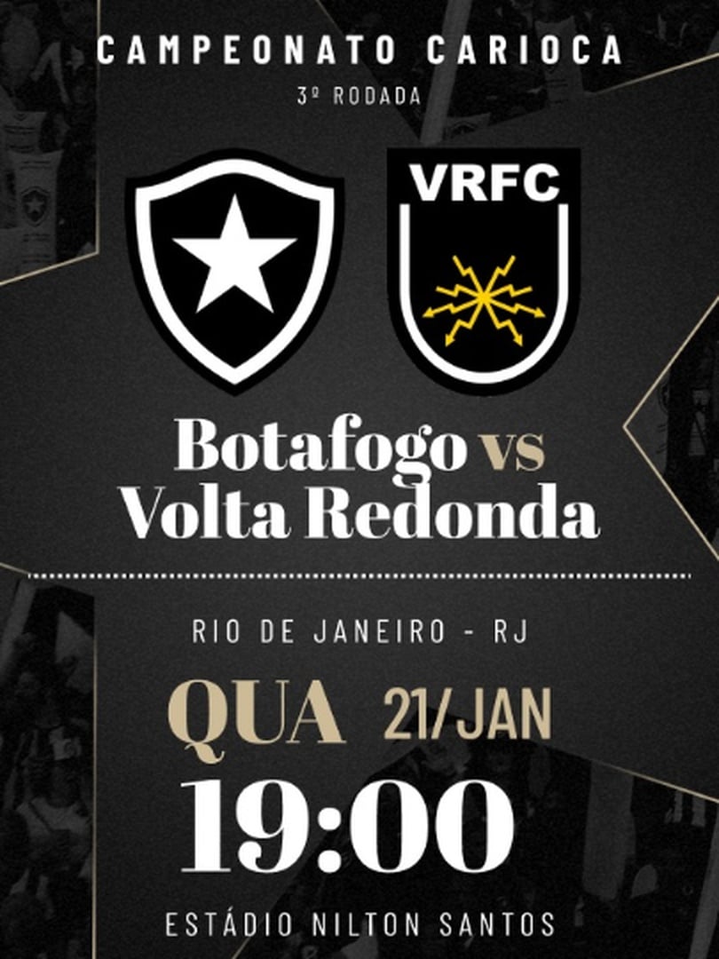 Botafogo x Volta Redonda - Campeonato Carioca