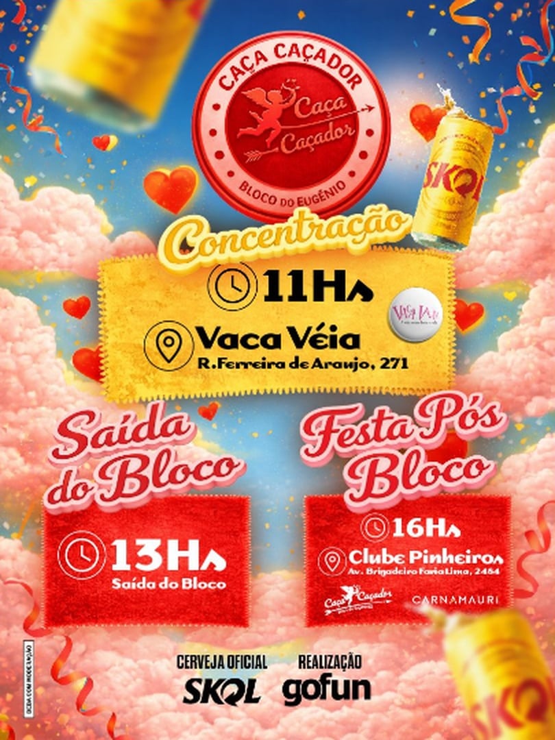 Bloco do Eugênio Caça & Caçador - Concentração e Festa Pós