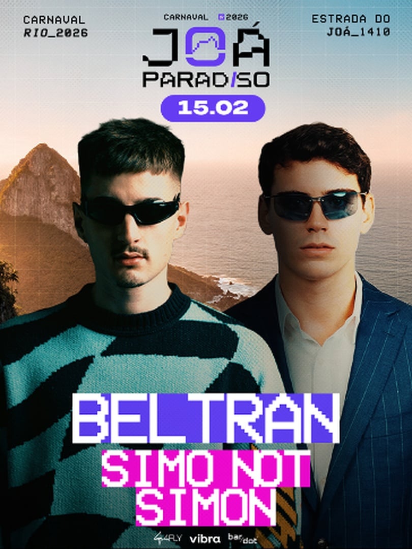 Joá Paradiso Presents Beltran + Simo Not Simon em Rio de Janeiro