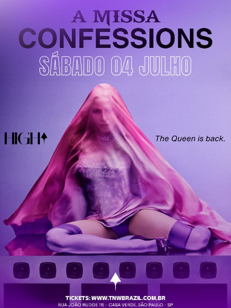 Capa do evento: 04.07 | A MISSA CONFESSIONS | HIGH CLUB | SÃO PAULO | TNW