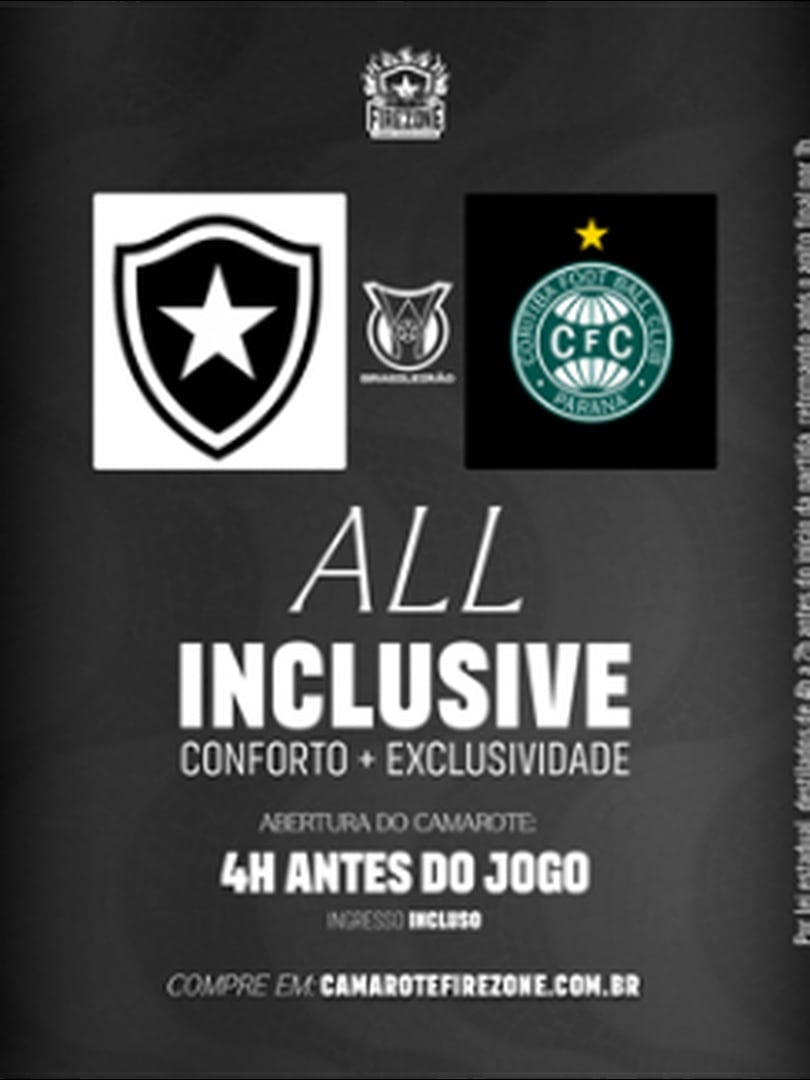 Camarote Firezone - Botafogo x Coritiba