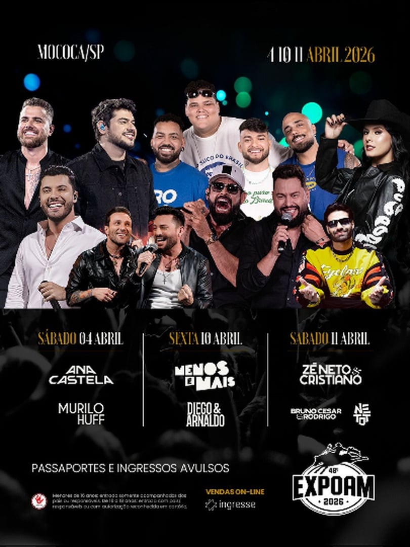 48• Expoam - Zé Neto & Cristiano + Bruno César & Rodrigo em Mococa