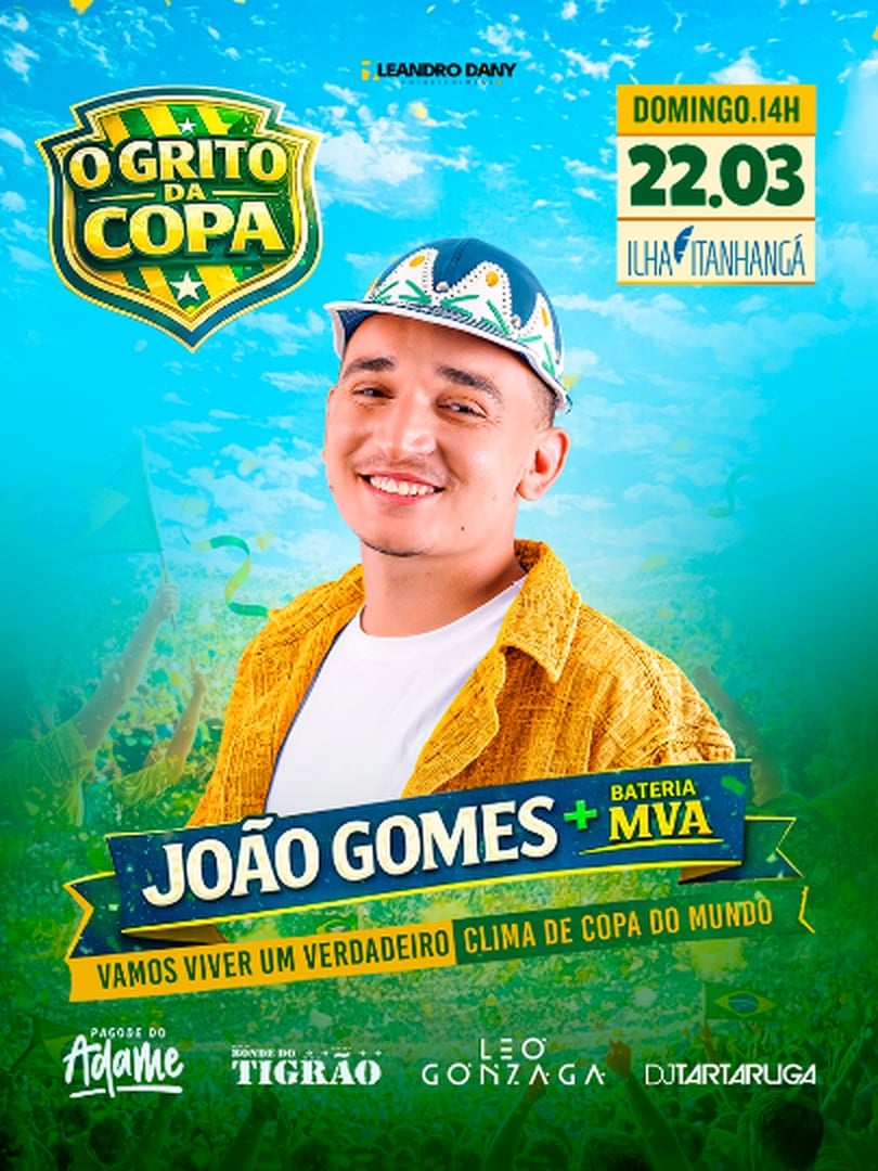 JOÃO GOMES NA ILHA DO ITANHANGÁ: O GRITO DA COPA