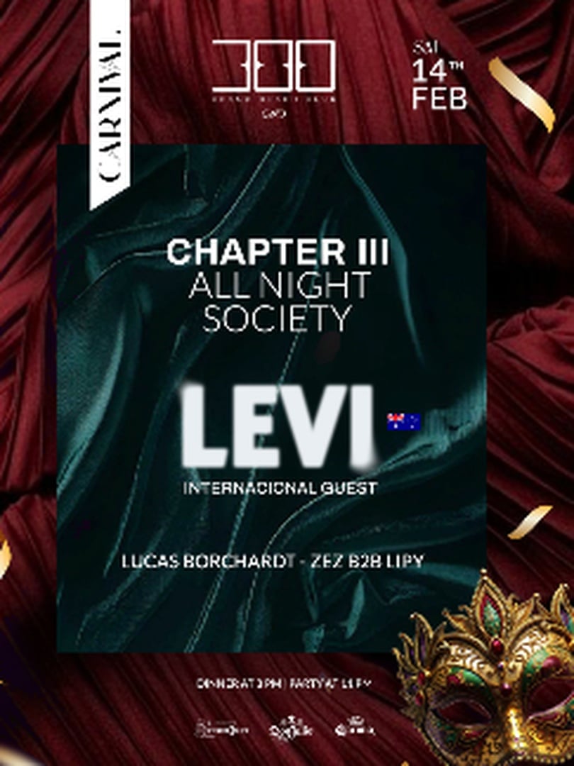 300 Cosmos Beach Club | All Night Society | Levi em Florianópolis