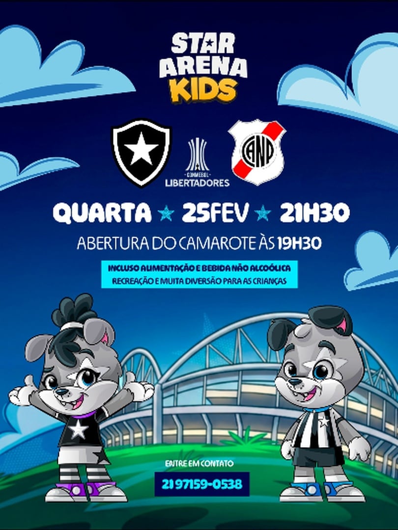 BOTAFOGO X NACIONAL POTOSÍ - STAR ARENA KIDS