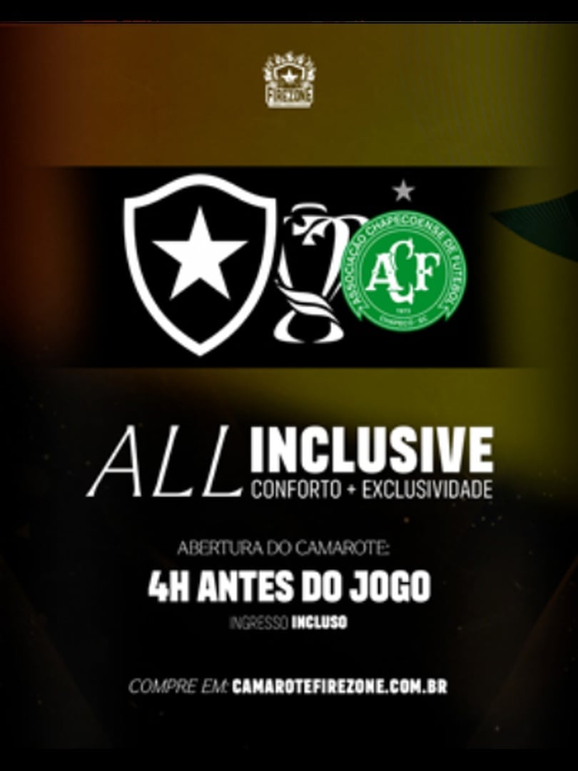 Camarote Firezone - Botafogo x Chapecoense
