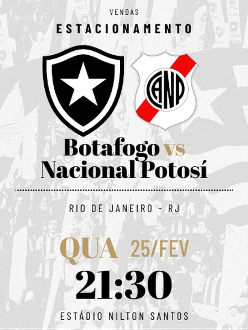 Estacionamento Botafogo x Nacional Potosí 25/02