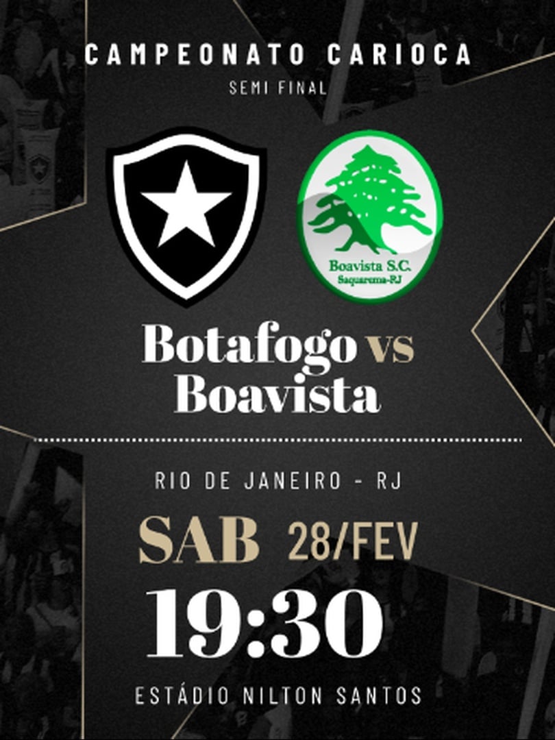 Botafogo x Boavista - Campeonato Carioca