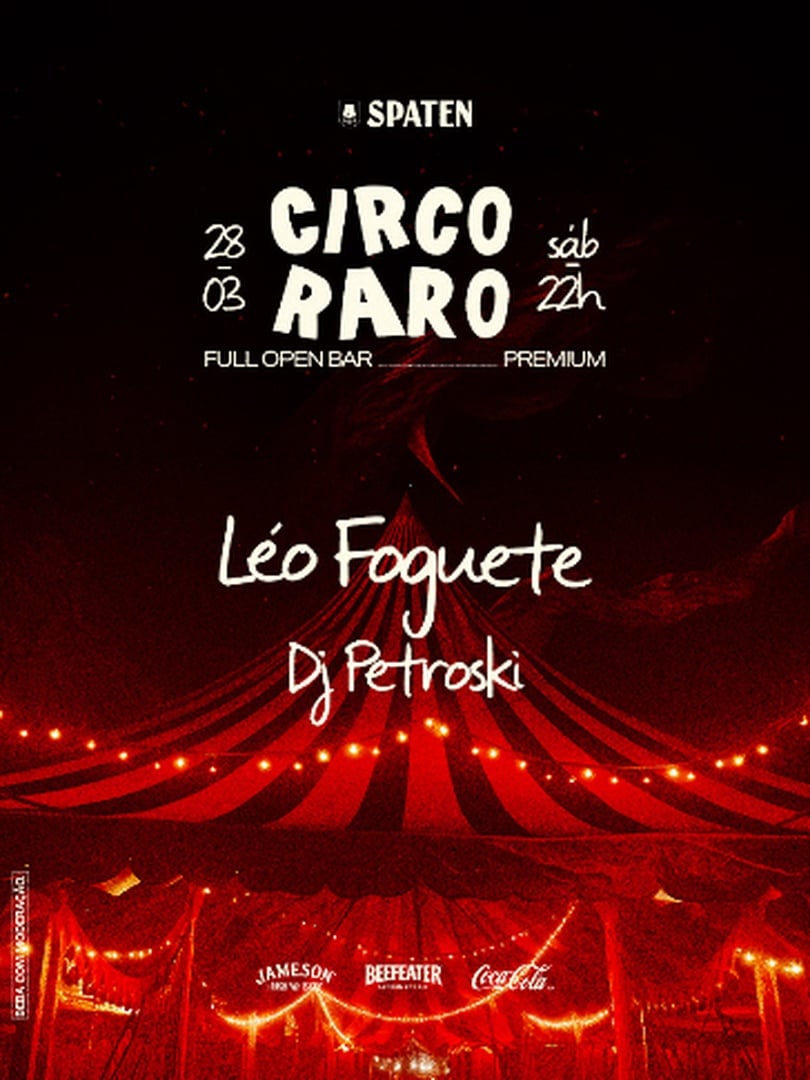 Circo Raro com Leo Foguete Full Open Bar em Belo Horizonte
