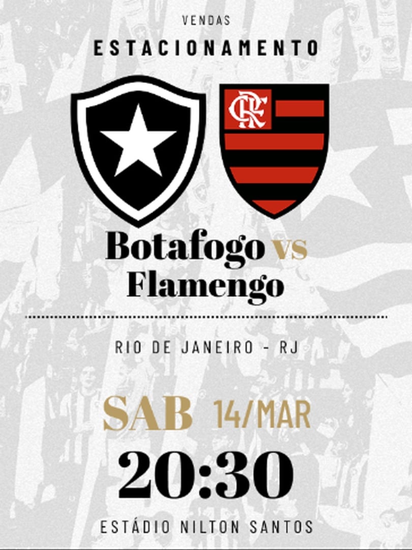 Estacionamento Botafogo x Flamengo - 14/03