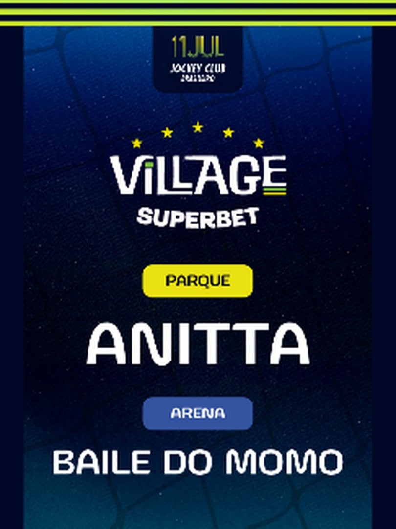 Village 2026 : Anitta (Parque) e Baile do Momo (Arena)