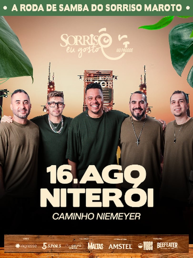 Sorriso Eu Gosto no Pagode em Niterói