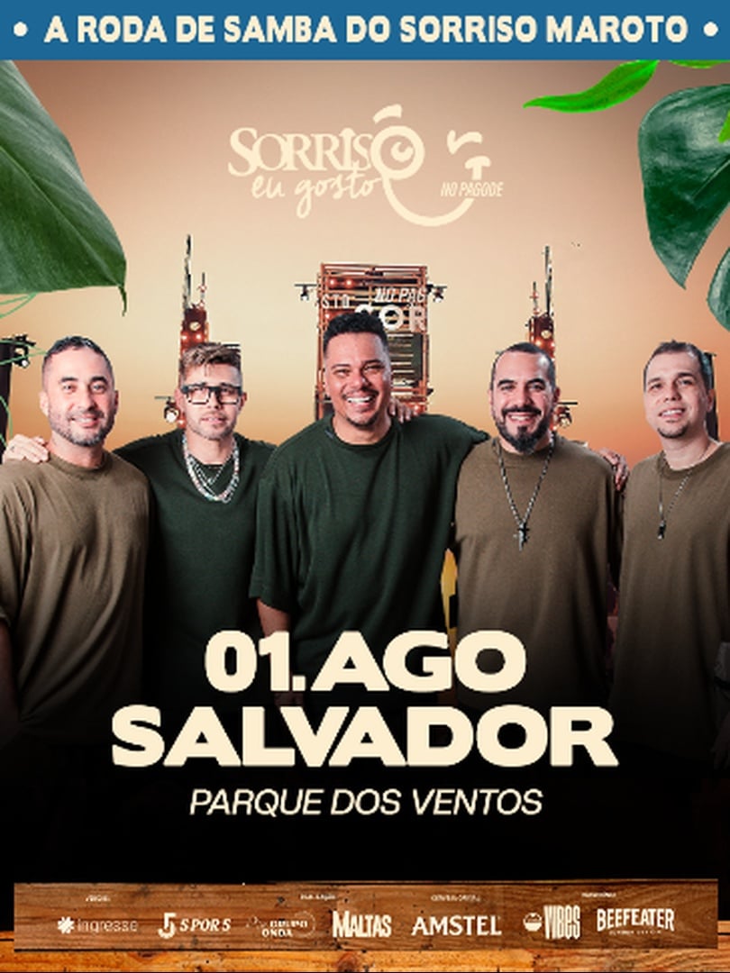 Sorriso Eu Gosto no Pagode em Salvador