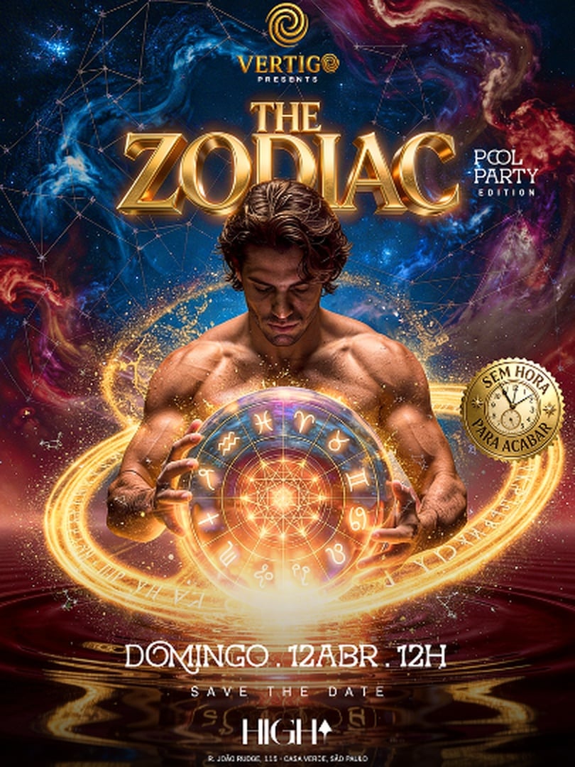 12.04 | FESTA VERTIGO | EDIÇÃO THE ZODIAC | POOL PARTY | HIGH CLUB