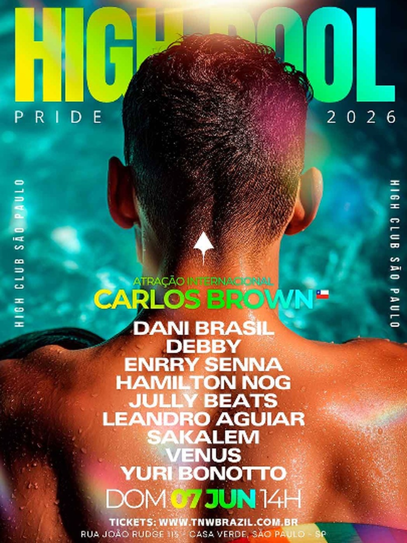 Capa do evento: 07.06 | HIGH POOL | PRIDE 2026 |  SÃO PAULO | TNW