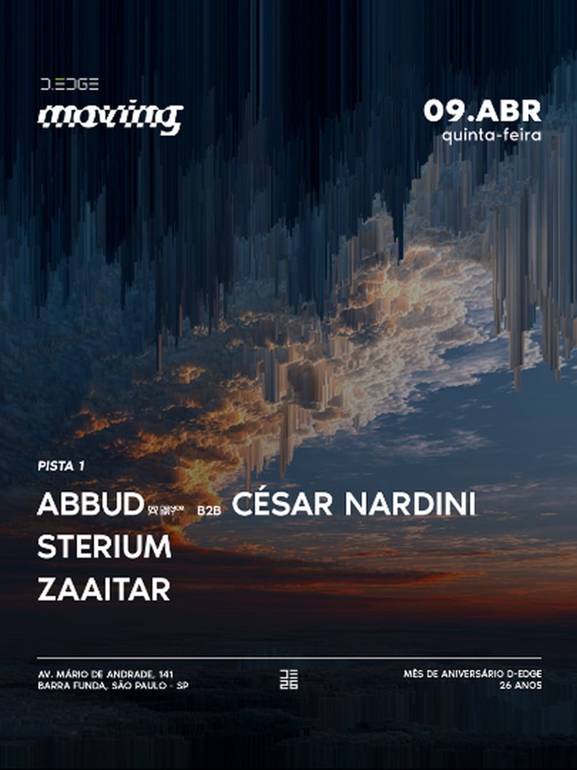 Moving D-Edge Sp Pres.: P1: Abbud B2B Nardini. Sterium. Zaaitar em São Paulo
