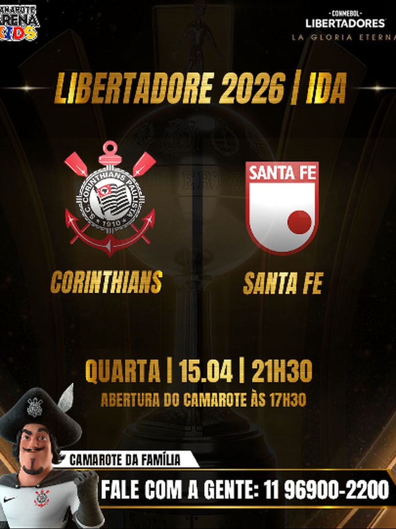 Corinthians x Santa Fé - Camarote Arena Kids