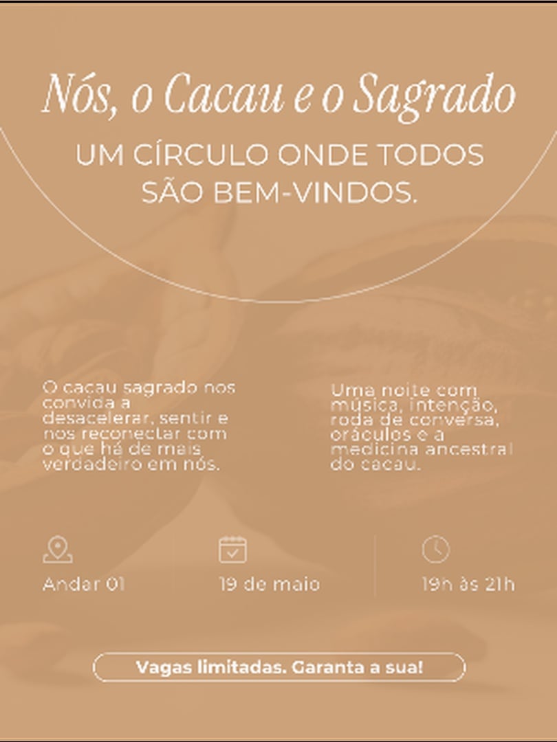 Nós, o Cacau e o Sagrado