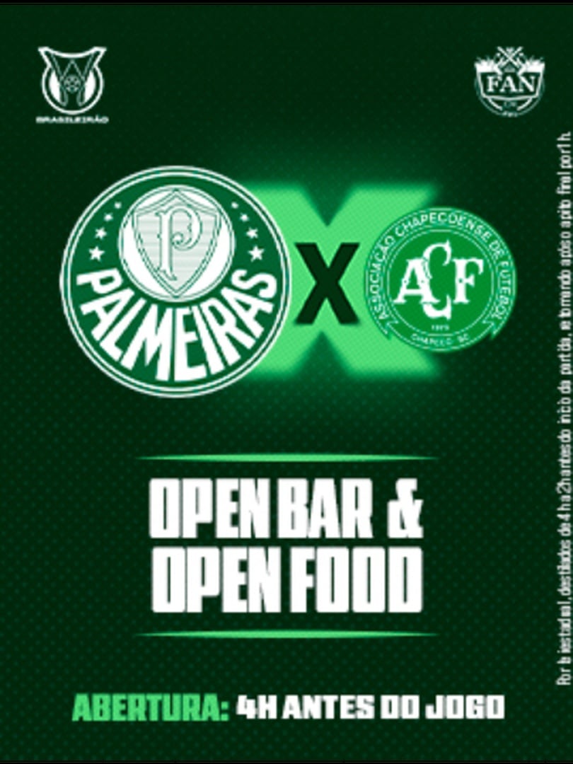 Camarote Fanzone - Palmeiras x Chapecoense