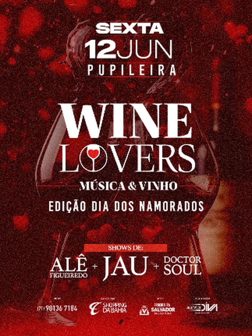 Wine Lovers - Edição Dia dos Namorados em Salvador