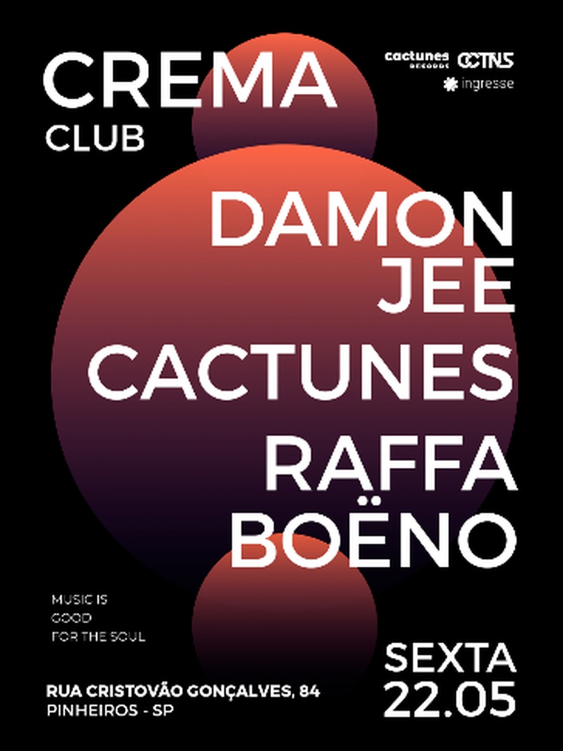 Capa do evento: Crema Club - 22.05