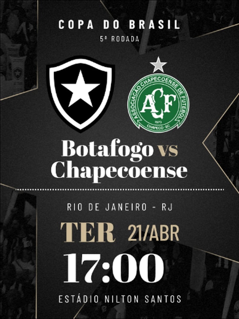 Botafogo x Chapecoense - Copa do Brasil