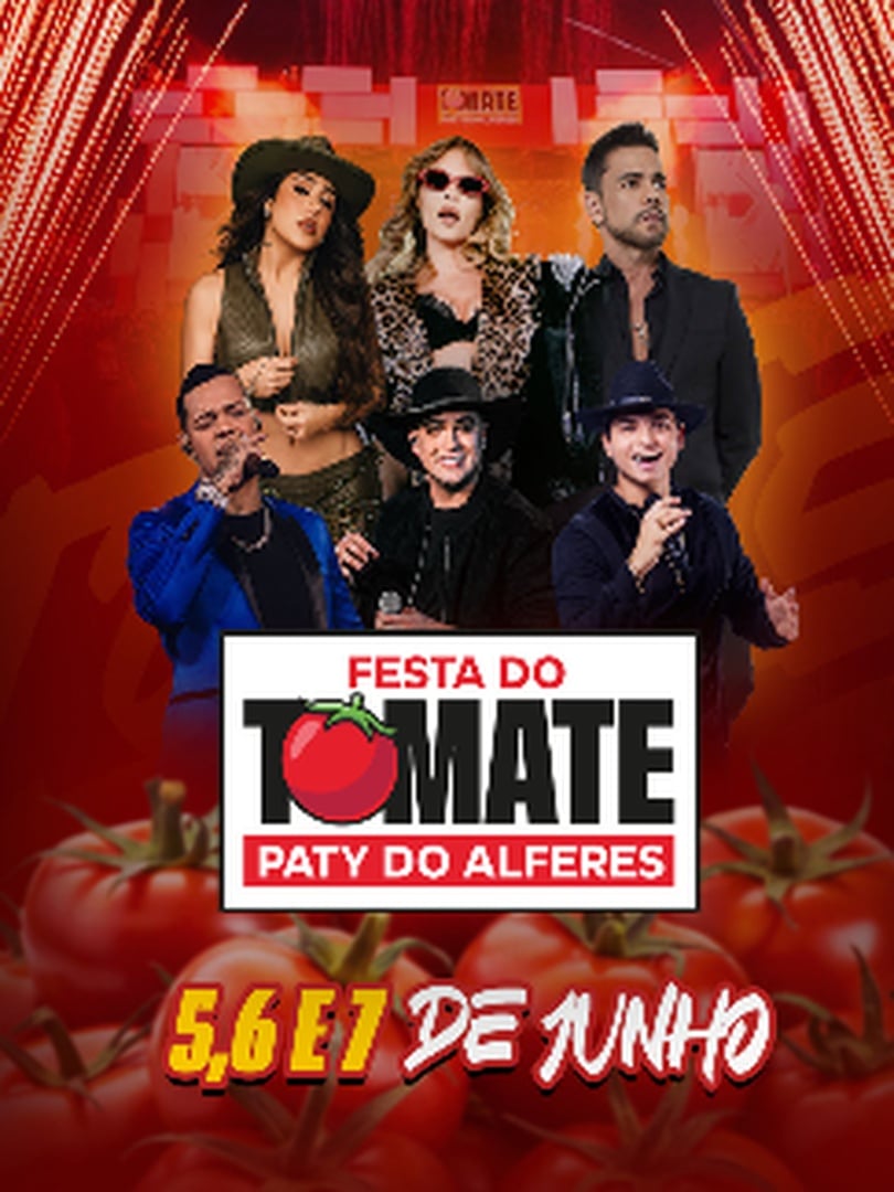 Festa do Tomate 2026 em Paty do Alferes - Artista 1 + Artista 2