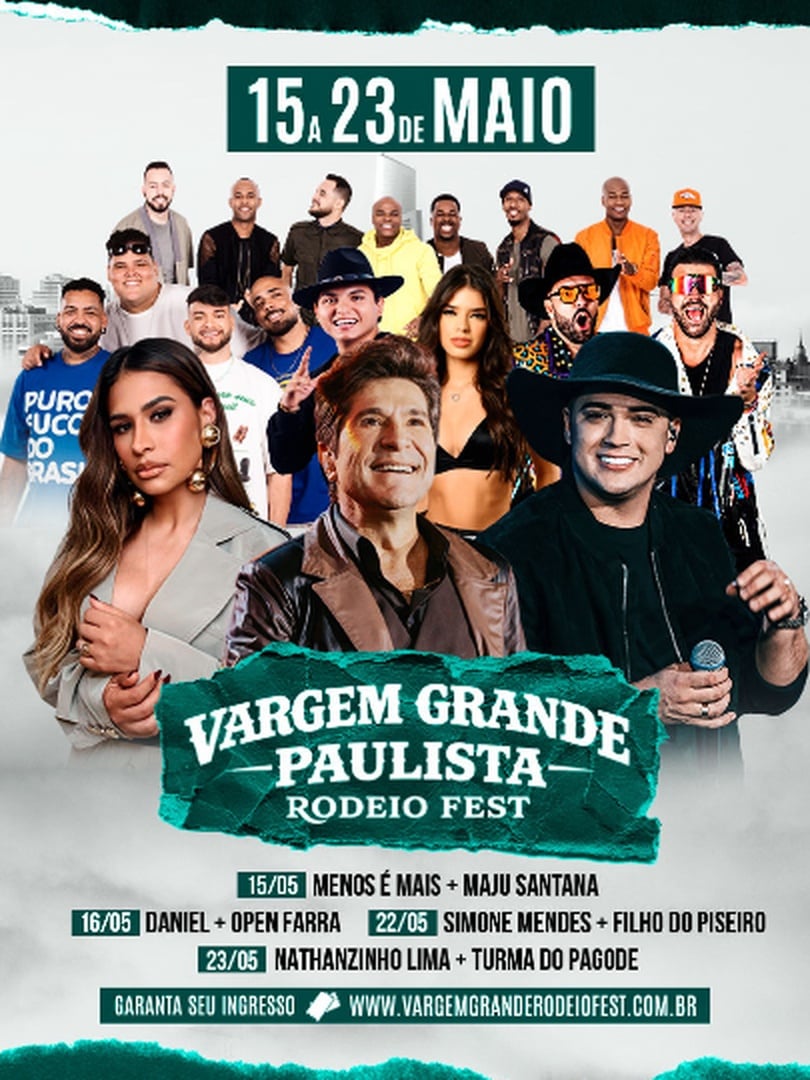 Vargem Grande Rodeio Fest em Vargem Grande Paulista - Daniel + Open Farra