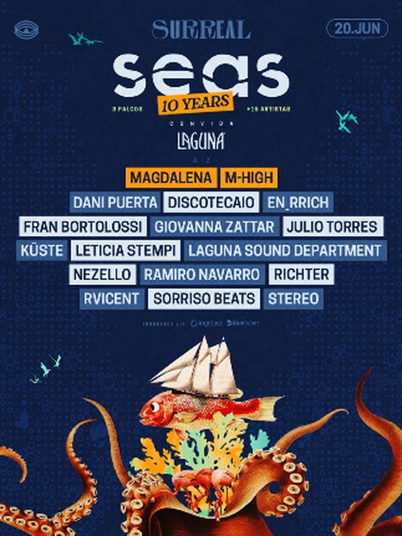 Capa do evento: 20. JUN. SEAS 10 YEARS Convida LAGUNA  -SURREAL
