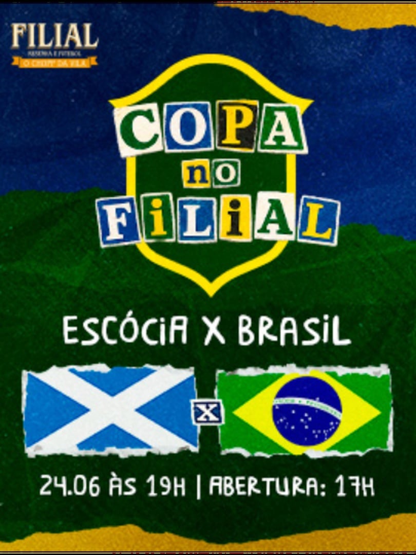 Copa no Filial - Escócia x Brasil